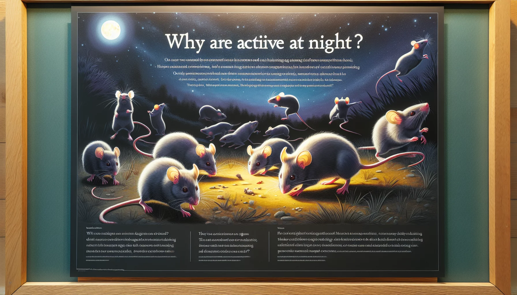 Comportements nocturnes : Pourquoi les souris sont-elles actives la nuit ?
