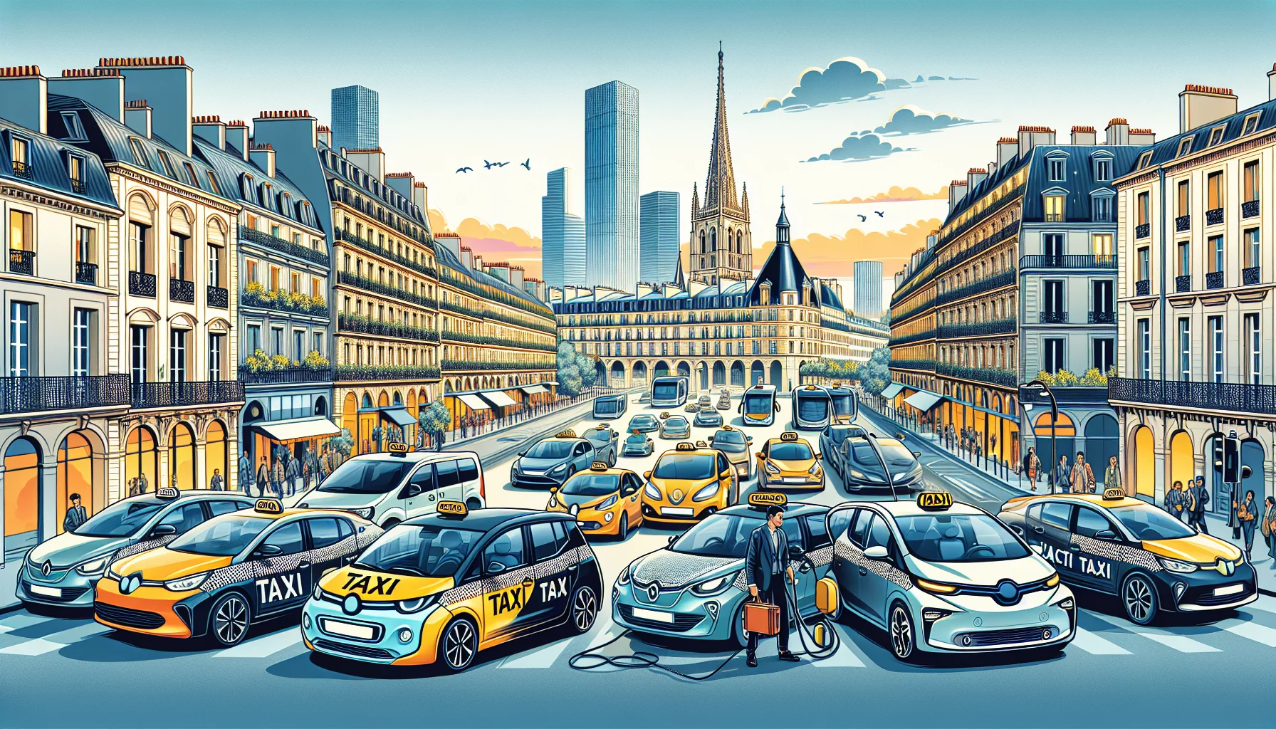 De la citadine à l'électrique: découverte des véhicules privilégiés par les taxis conventionnés en France