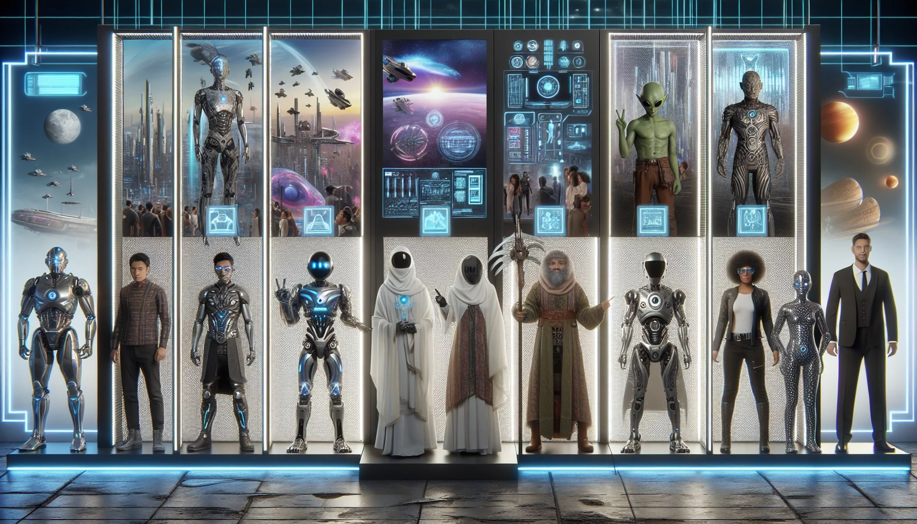 Futur Fantastique : Thèmes de Photobooth Inspirés de la Science-Fiction
