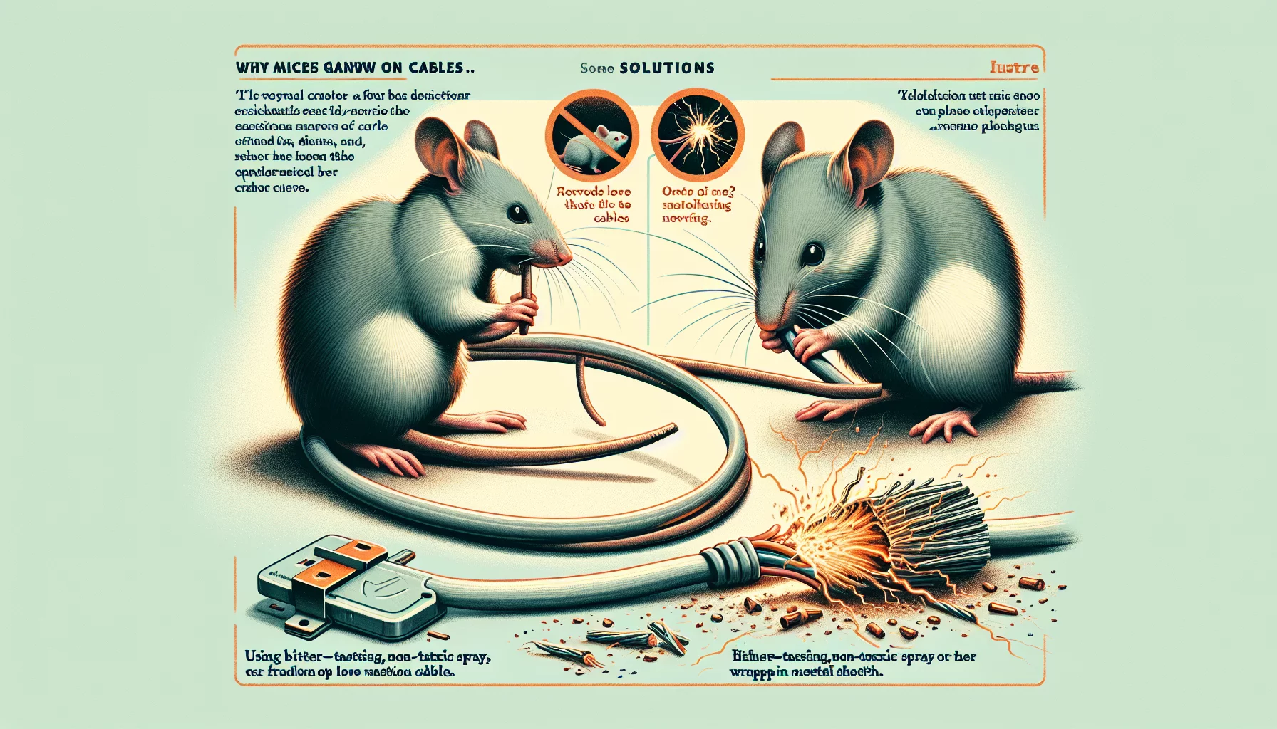 Pourquoi les souris rongent-elles les câbles et comment l'éviter ?
