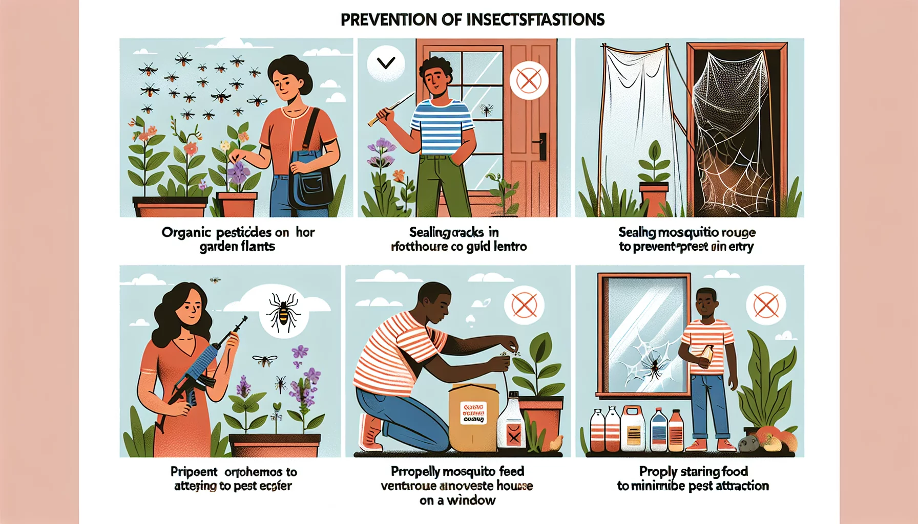 Prévention des infestations d'insectes : meilleures pratiques pour les propriétaires.