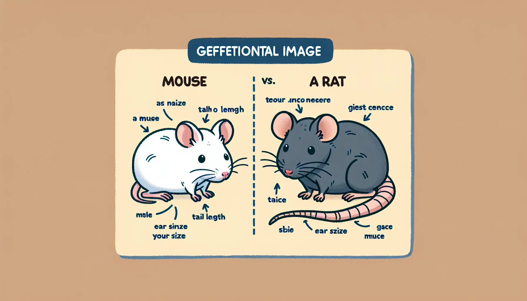 Quelle est la différence entre une souris et un rat ?