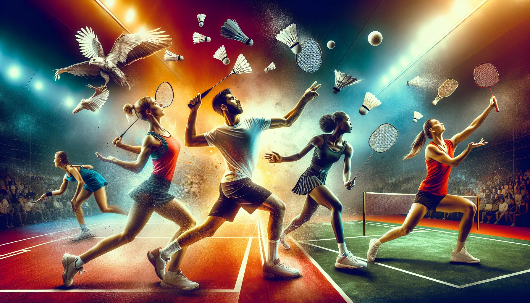 Tournoi de sports de raquette multisport, où les participants s'affrontent dans différents sports comme le tennis, le badminton et le squash.